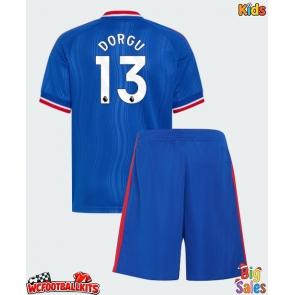 Manchester United Patrick Dorgu #13 Replica Away Stadium Kit for Kids 2026-27 Short Sleeve (+ pants)